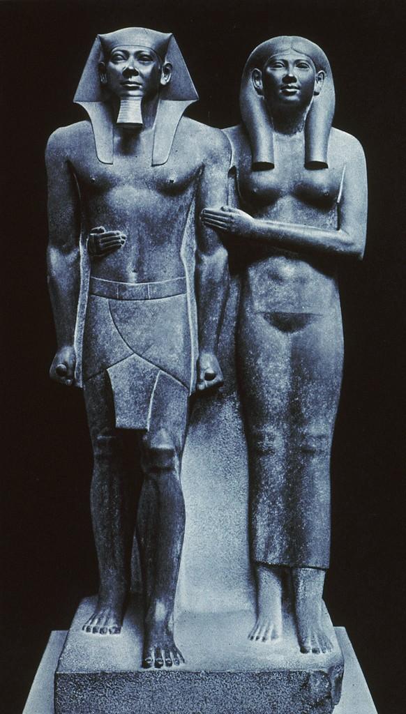 King Mucerinus and his wife Khamerernebty